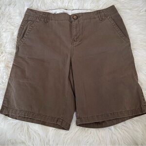 Eddie Bauer women’s Tan Flat Front Shorts